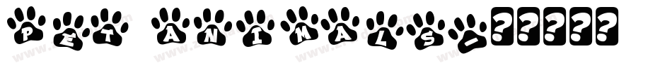 Pet Animals字体转换